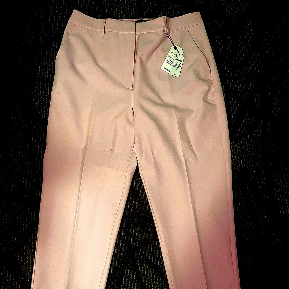 Express Baby Pink Business Casual Trousers